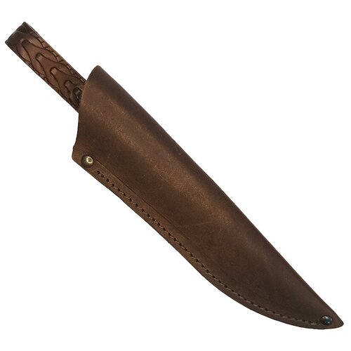 Кожаные ножны погружные для ножа с длиной клинка 16 см (шоколад)