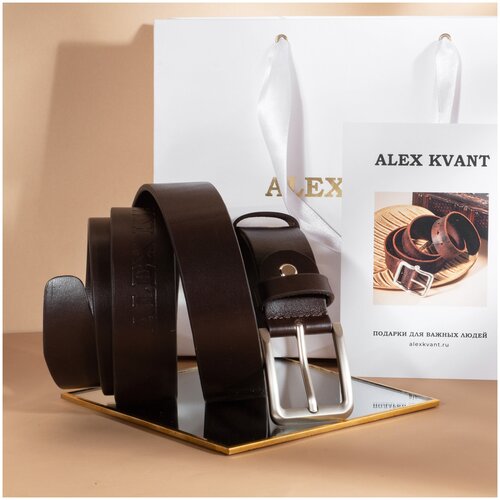 Ремень Alex Kvant, размер L/XL, коричневый