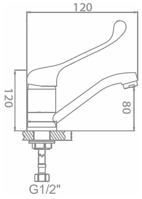 Смеситель для раковины WISENT W45279-1 - фотография № 4