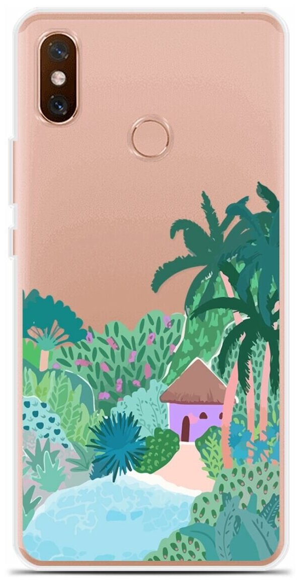 Силиконовый чехол на Xiaomi Mi Max 3 Домик / для Сяоми Ми Макс 3