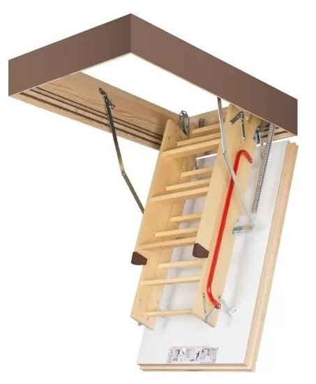 Суперэнергосберегающая чердачная лестница FAKRO LWT, 70х120х280 см, - фотография № 2