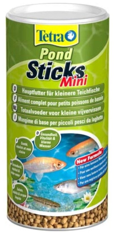 Tetra Pond Sticks Mini корм для мелких прудовых рыб мини-палочки 1 л - фотография № 7