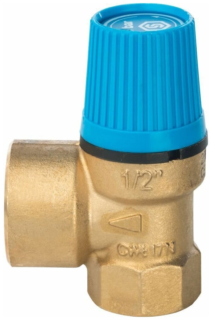 Предохранительный клапан Stout Клапан предохранительный для систем водоснабжения Stout 1/2* х 3/4* (6 бар)