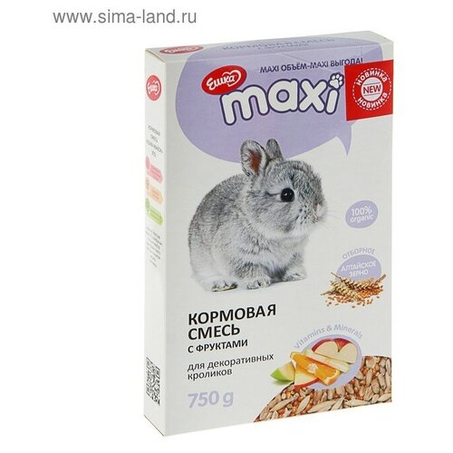 Ешка Кормовая смесь «Ешка MAXI» для кроликов, с фруктами, 750 г