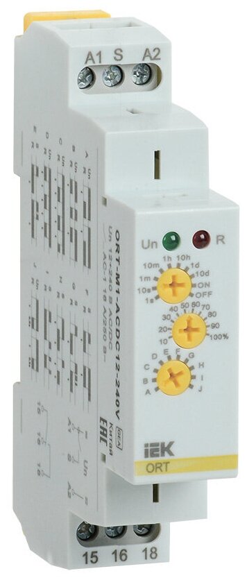 Реле времени многофункц. ORT 1 контакт 12-240В AC/DC IEK ORT-M1-ACDC12-240V 1шт