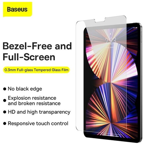 Защитное стекло на дисплей BASEUS Full-glass Tempered Glass Film для Pad 9.7, 0.3mm, прозрачный, SGBL021302 protective film защитная пленка baseus full glass tempered glass film для ipad mini 4 5 7 9 0 3mm прозрачный