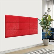 Стеновая панель Eco Leather Red 30х60 см 1 шт.