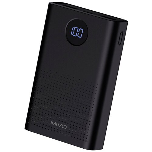 Внешний аккумулятор для телефона Mivo Power Bank на 10000 mAh c дисплеем Зарядное устройство для смартфона планшета портативная зарядка повербанк 154200₽