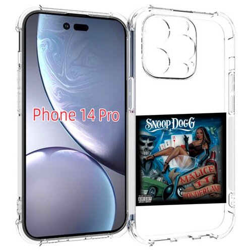 Чехол MyPads Snoop Dogg MALICE N WONDERLAND для iPhone 14 Pro задняя-панель-накладка-бампер