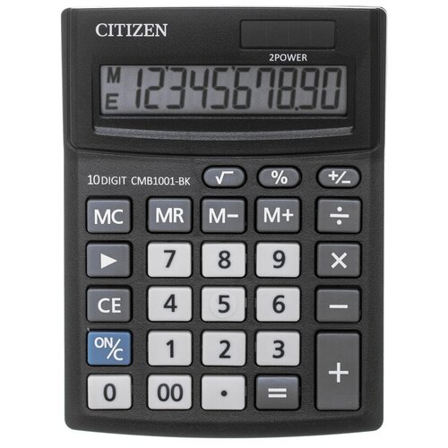 Калькулятор настольный компактный CITIZEN BusinessL CMB1001-BK 10раз.Чер