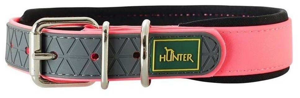 Ошейник для собак Hunter Convenience Comfort, размер 35, ягодный розовый