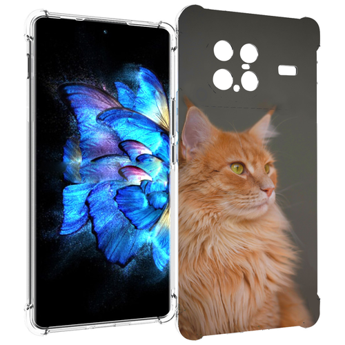 Чехол MyPads кошка мейн кун 1 для Vivo X Note 5G задняя-панель-накладка-бампер