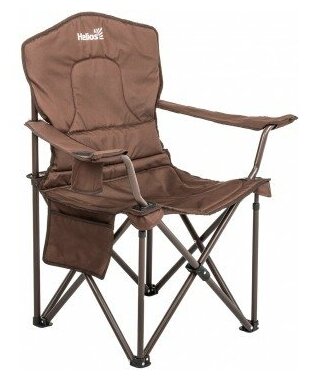 Кресло складное HELIOS, коричневое, до 150 кг