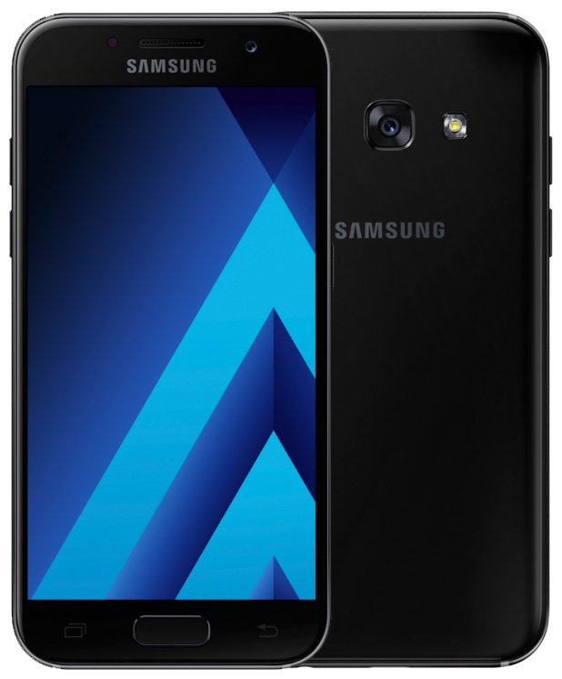 Смартфон Samsung Galaxy A3 (2017) 2/16 ГБ RU, 2 SIM, черный