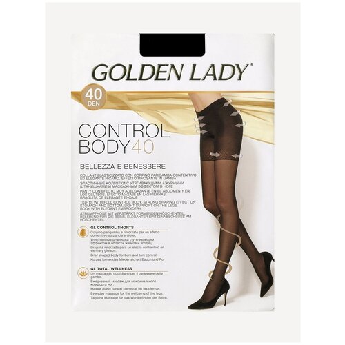 Колготки Golden Lady Control Body, 40 den, размер 3, черный