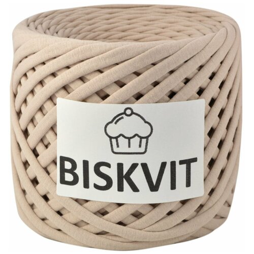 Трикотажная пряжа Biskvit Айвори, 100 м