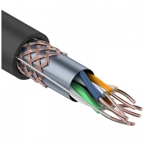 Rexant 01-0344, Black кабель SFTP (305 м) кабель витая пара sf utp кат 5e 4х2х0 51 медь наружн прокл черн м rexant 01 0344