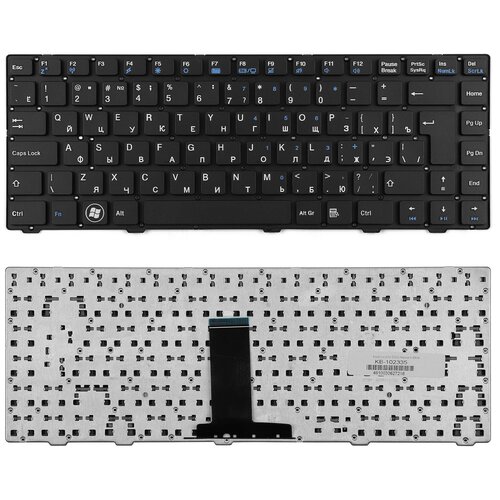 Клавиатура для ноутбука DNS Hasee K480A Series Г-образный Enter Черная без рамки PN MP-11A63SU-5284 2640₽