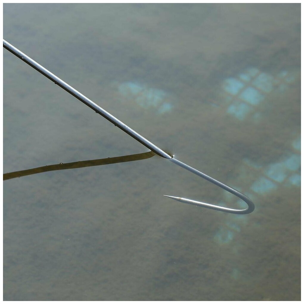 Багор телескопический / Крюк для рыбы не тонущий титановый алюминий (40-90)