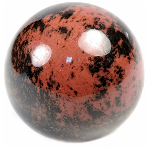 Натуральный коричневый обсидиан, шар - 45 мм