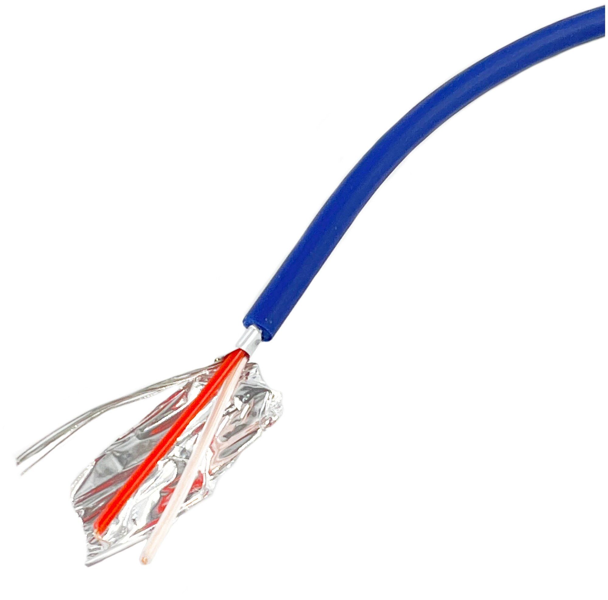 фото Кабель микрофонный 3.0 мм синий