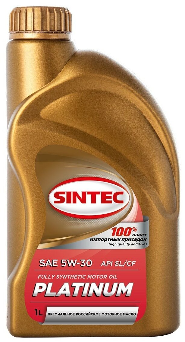 SINTEC Platinum 5w30 Масло Моторное Синт. 1л. Sl/Cf Sintec