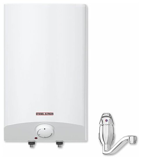 Накопительный электрический водонагреватель Stiebel Eltron ESH 10 O-N Trend, кран, белый - фотография № 4