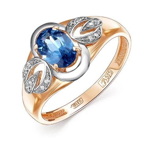 фото Золотое кольцо с синей шпинелью vorobyeva