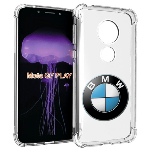 Чехол MyPads bmw-бмв-7 мужской для Motorola Moto G7 Play задняя-панель-накладка-бампер