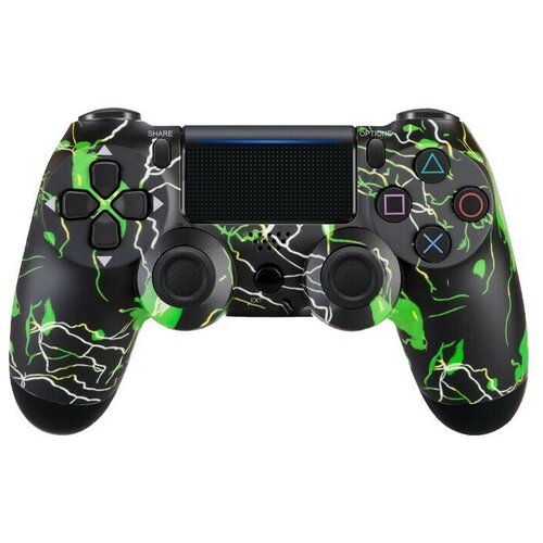 iziTechno Геймпад для PlayStation 4 Джойстик совместимый с PS4 PC и Mac устройства Apple устройства Android Зеленый Молнии 189000₽
