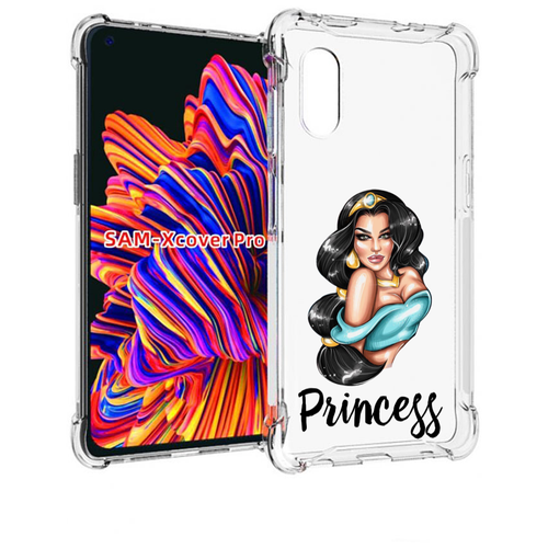 Чехол MyPads Принцесса-Жасмин женский для Samsung Galaxy Xcover Pro 1 задняя-панель-накладка-бампер