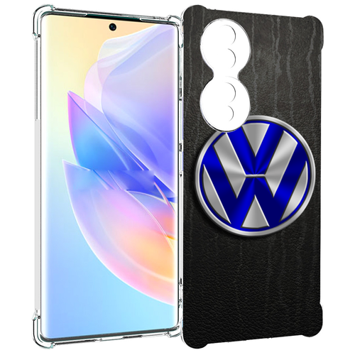 Чехол MyPads volkwagen-фольксваген-3 для Honor 70 задняя-панель-накладка-бампер