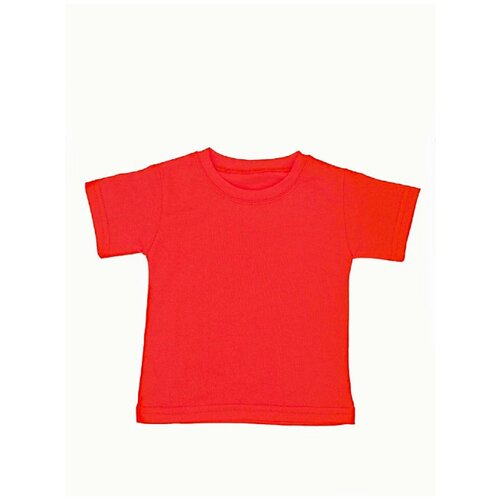 фото Футболка детская для мальчика девочки школьная повседневная спортивная 100% хлопок однотонная размер 122-128 см peppikids