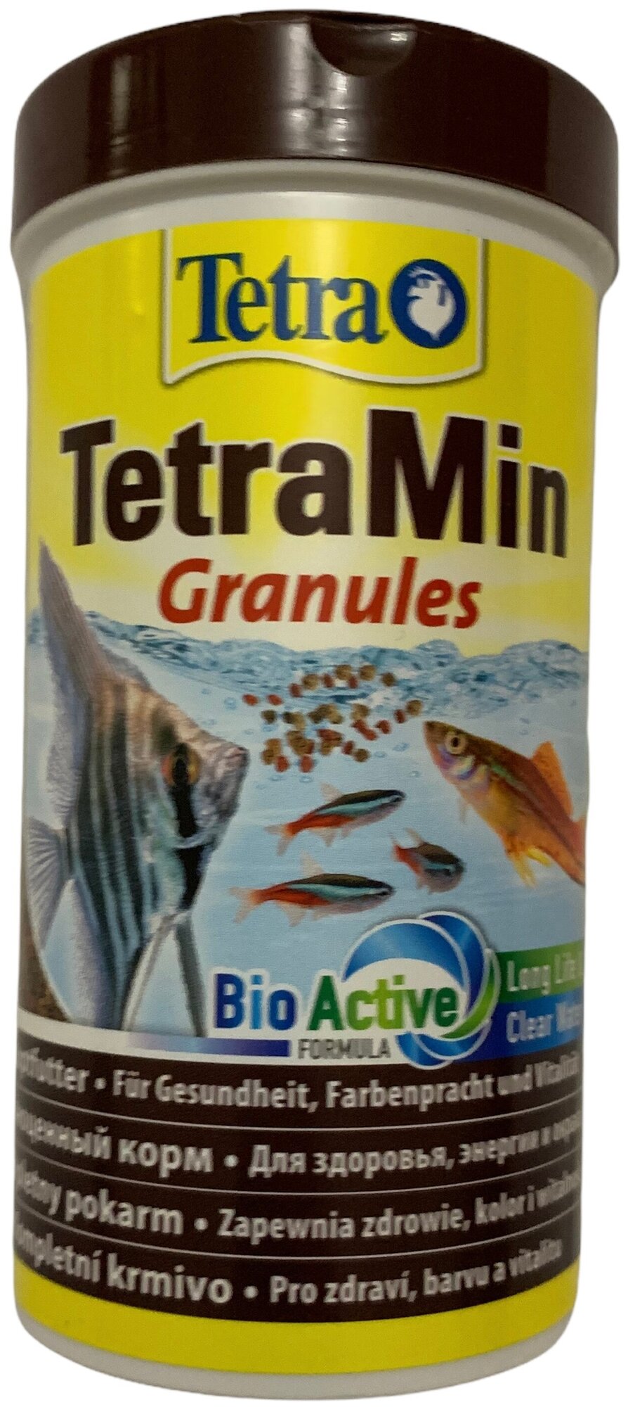 TetraMin Granules Основной корм для всех видов декоративных рыб 250мл (гранулы) - фотография № 12