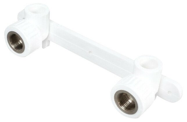 фото Планка монтажная полипропиленовая ростерм с двумя угольниками 20х1/2" ВР