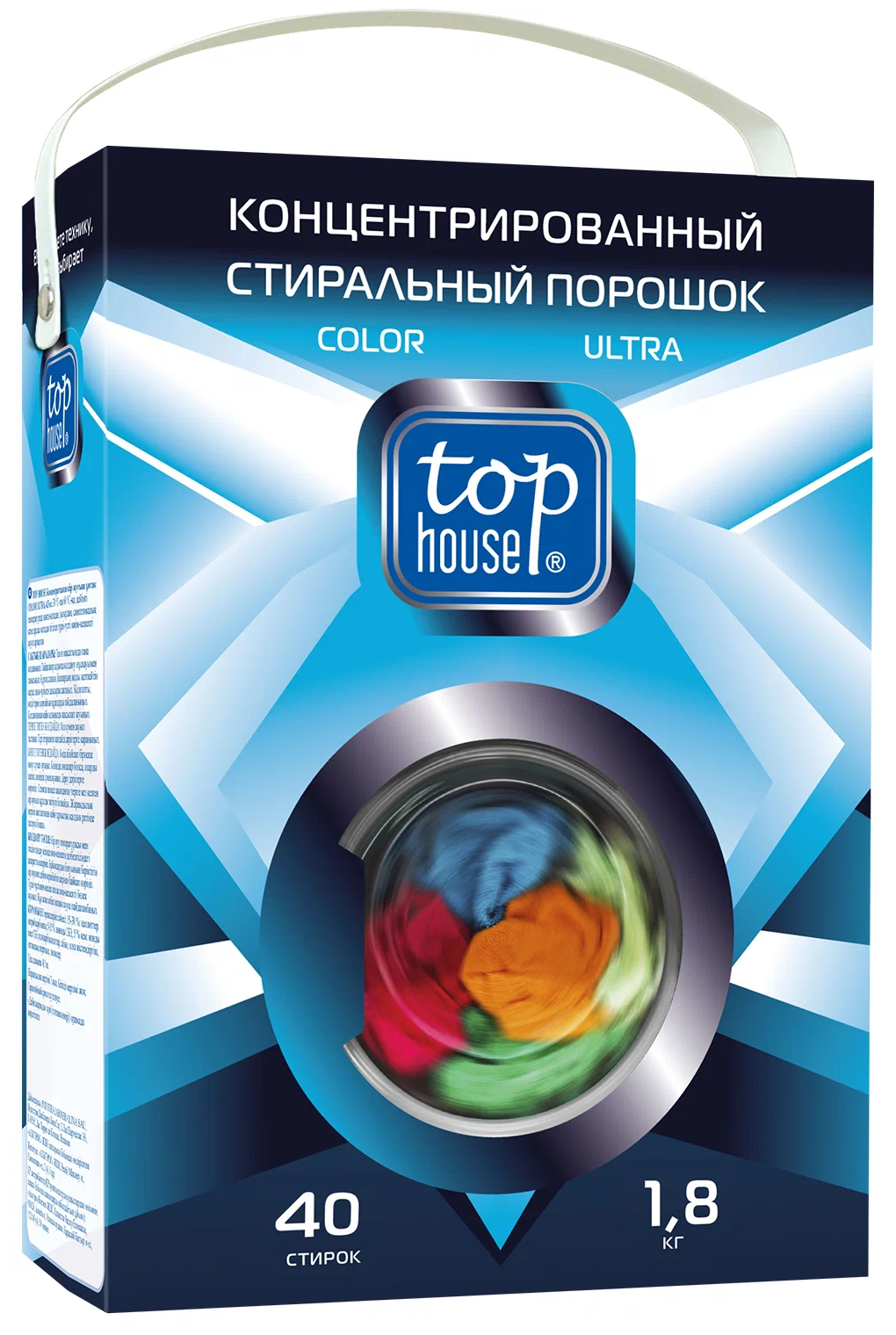 Стиральный порошок Top House Color Ultra, автомат, 1.8 кг, для цветных .