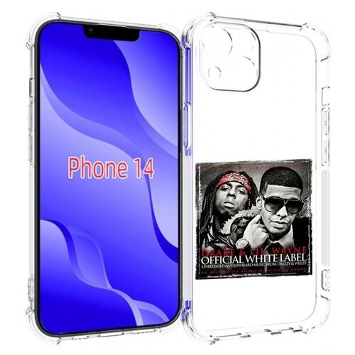 Чехол MyPads Drake - Official White Label для iPhone 14 (6.1) задняя-панель-накладка-бампер