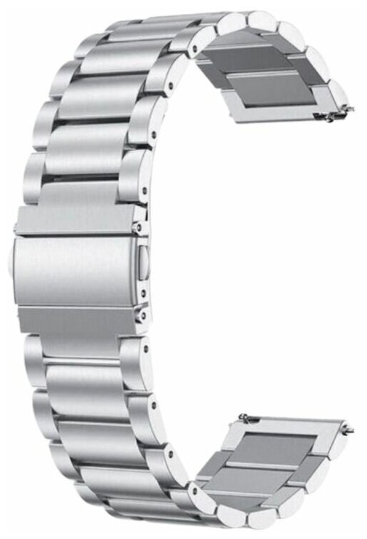 Металлический ремешок (браслет) для Huawei Watch 3 / 3Pro / GT 46mm / GT2 46 mm / GT2 Pro / GT 2E 46mm (ширина 22 мм), серебристый