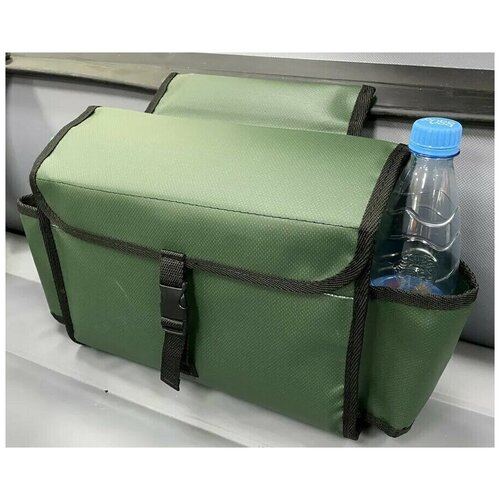 сумка на ликтрос с бутылкодержателем большая камуфляж для лодки пвх Сумка для лодки малая бортовая сумка на ликтрос надувной лодки пвх с бутылкодержателем (зеленый)