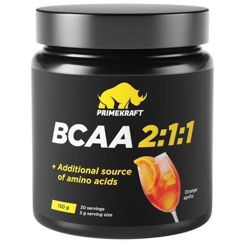 BCAA Prime Kraft 2:1:1, апельсиновый спритц, 150 гр. bcaa prime kraft 2 1 1 ананас 500 гр