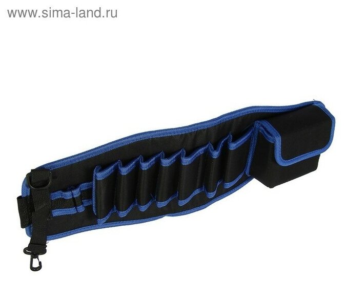 Сумка для инструментов на пояс, 80 - 120 см, 9 петель, карман для оснастки