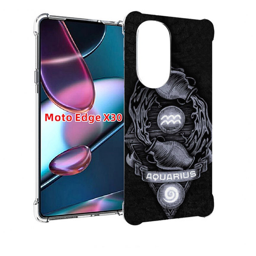 Чехол MyPads знак зодиака водолей 6 для Motorola Moto Edge X30 задняя-панель-накладка-бампер