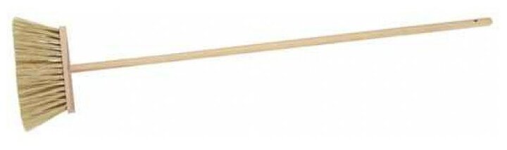 Метла ЗУБР с деревянной ручкой, ПЭТ, 120см, 24см - фотография № 5