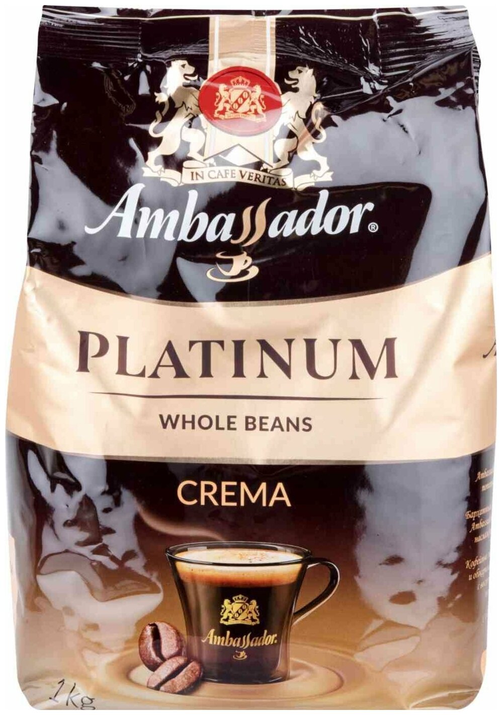 Кофе в зернах Ambassador Platinume Сrema 1кг - фото №7