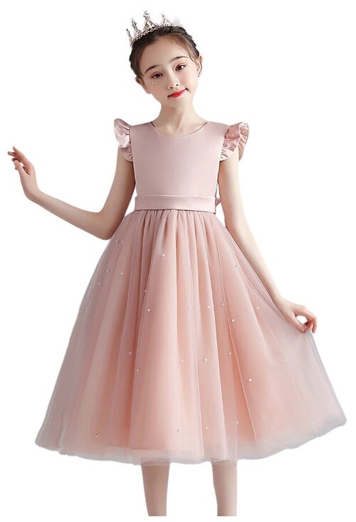 Платье NNJXD, размер 120, розовый