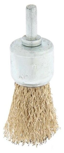 Щетка металлическая для дрели тундра, со шпилькой, "чашка", 25 мм
