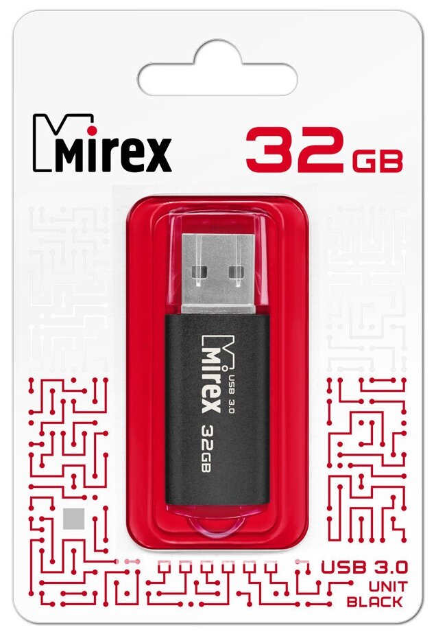 Флешка Mirex 13600-FM3UBK32 32Gb (13600-FM3UBK32)