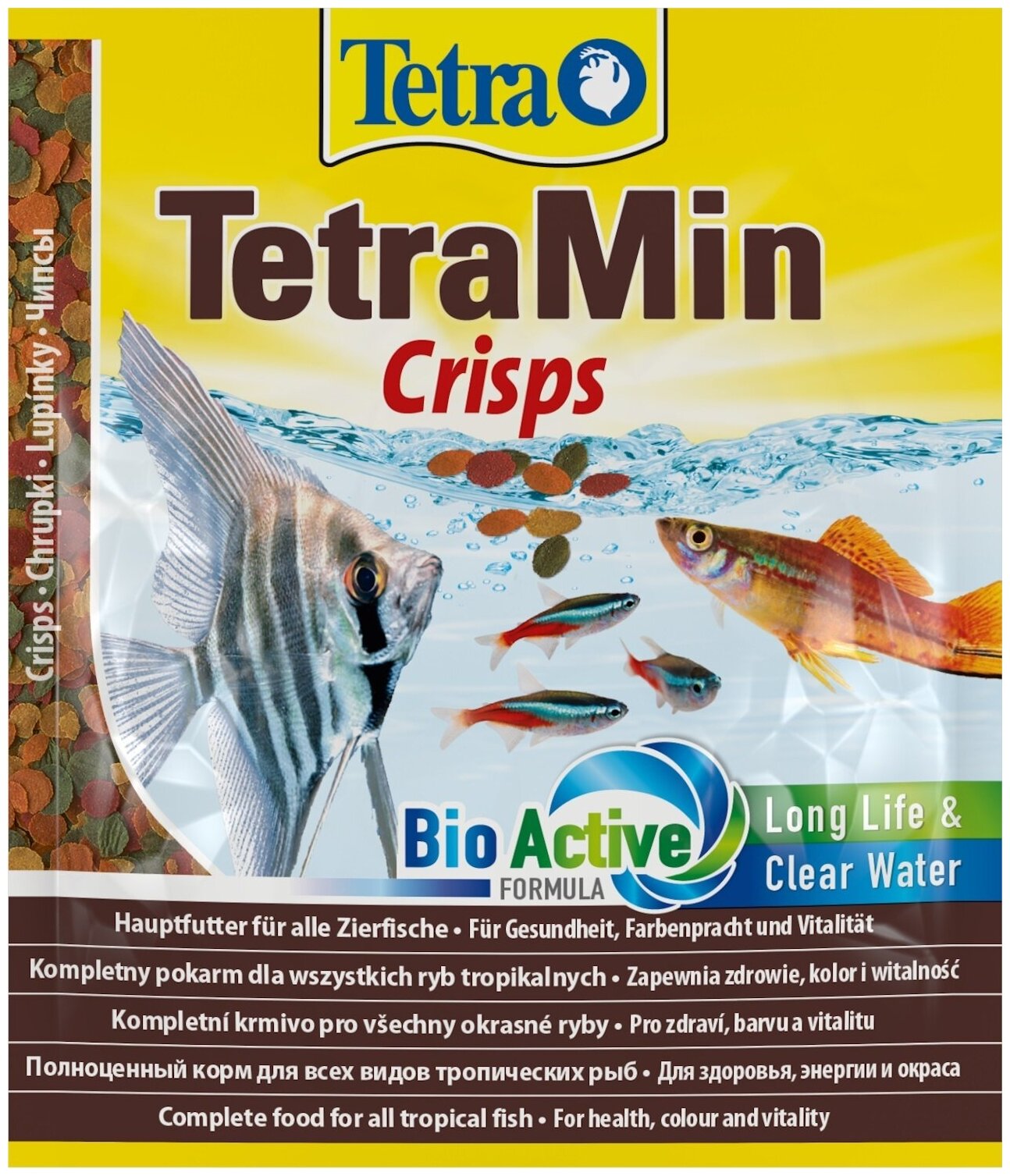 TetraMin Pro Crisps (чипсы) для любых видов тропических рыб 12 г.