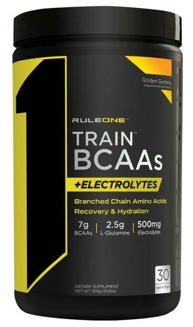 RULE ONE Train BCAA + Electrolytes 432  (Golden Gummy)