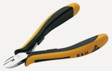 Изображение товара Бокорезы для электроники NWS 115 мм, закругленные, ручки ESD Арт.021F-79-ESD-115